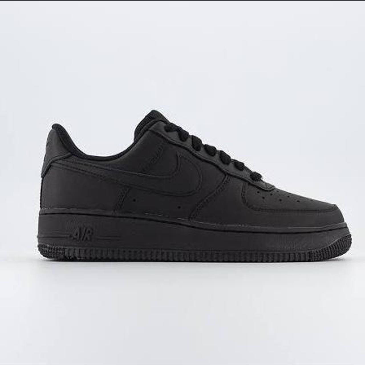 Air Force 1 07 triple black shoes/trainers in size... - Depop