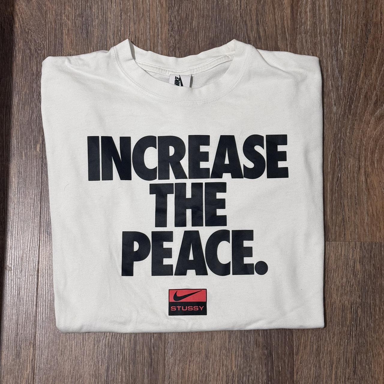 Nike x stussy discount increase the peace tee