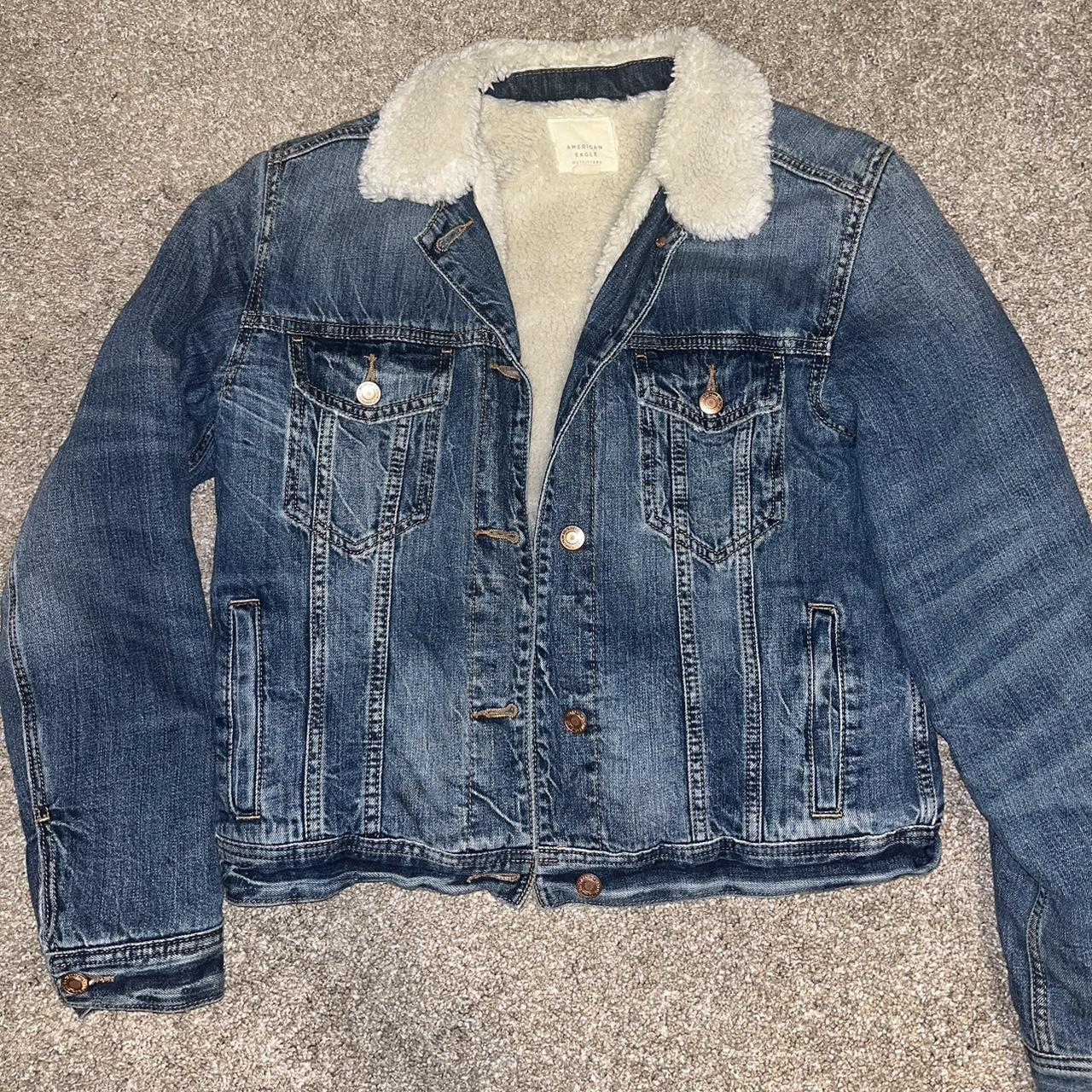 american eagle sherpa lined jacket