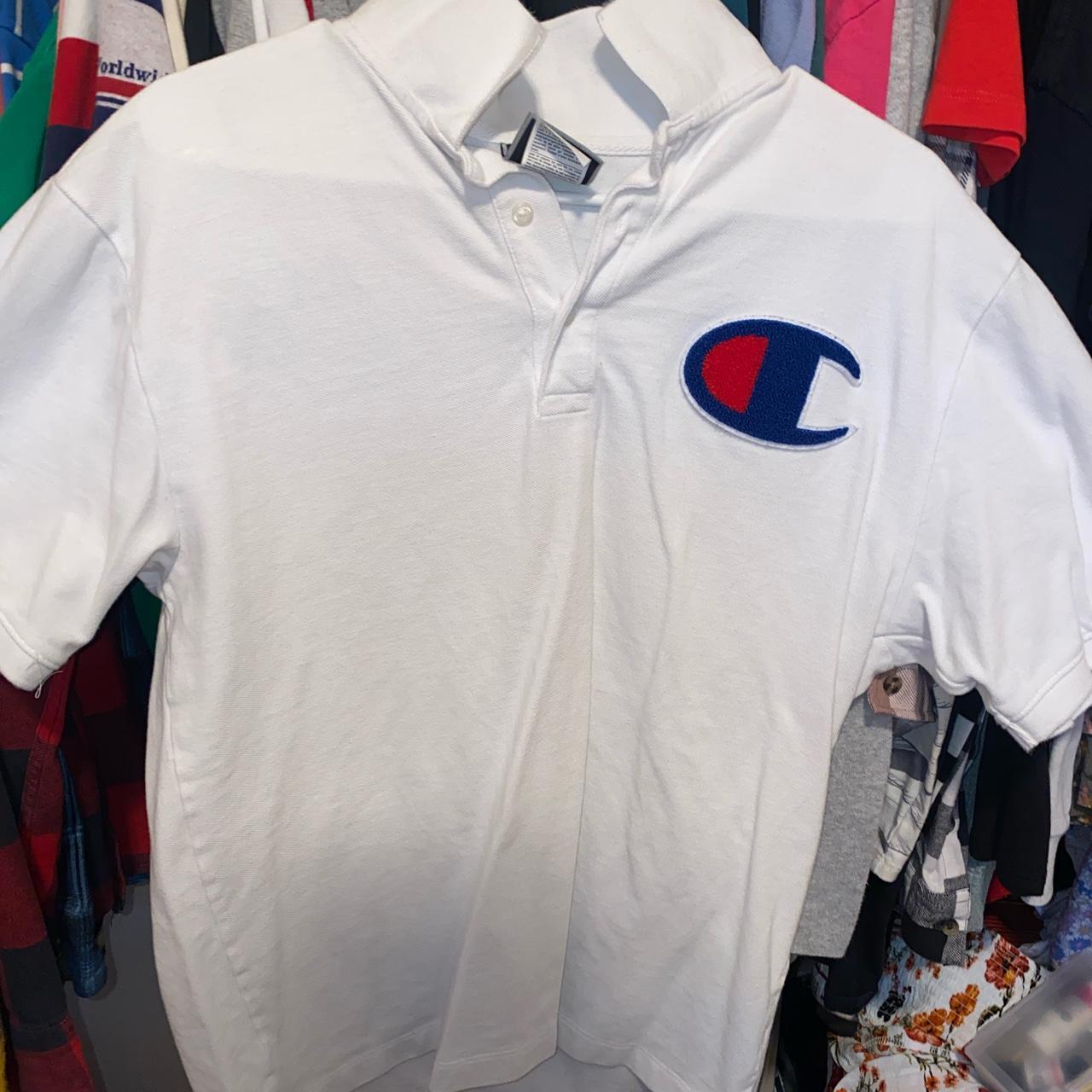 Champion collar clearance shirt