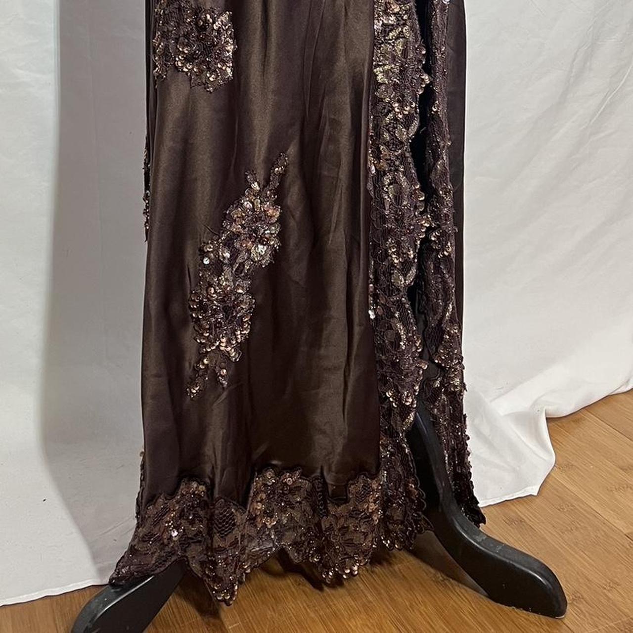 Sue Wong vintage beaded satin dress 🪭 Beautful piece - Depop