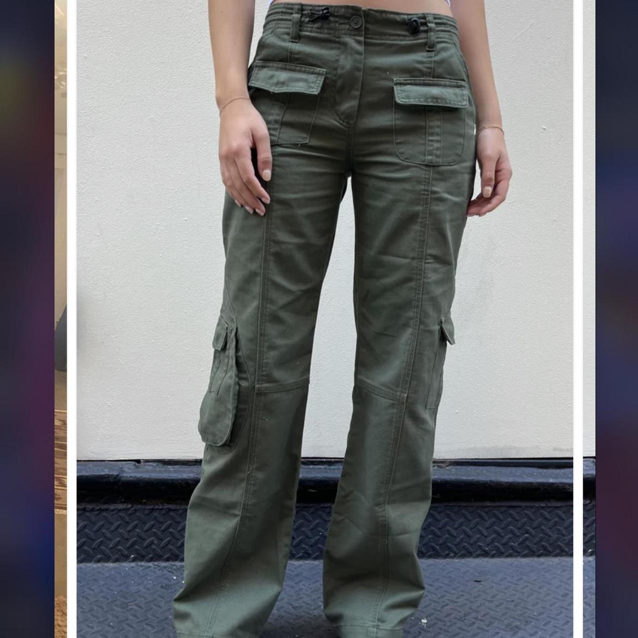 brandy melville kim cargo pants never worn! message... Depop