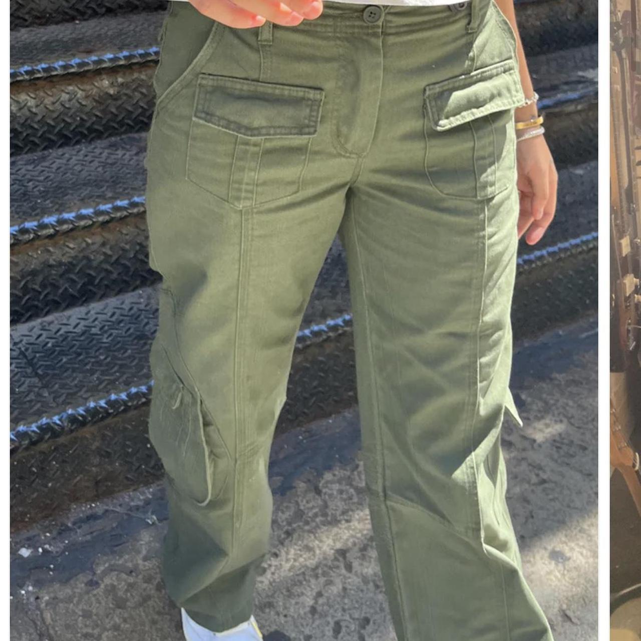 brandy melville kim cargo pants never worn! message... Depop