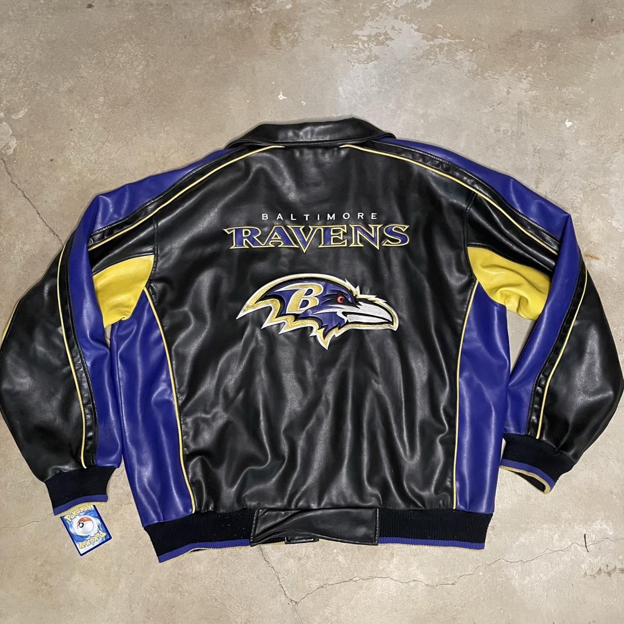 Vintage NFL Baltimore Ravens Varsity Jacket Size XL - Depop