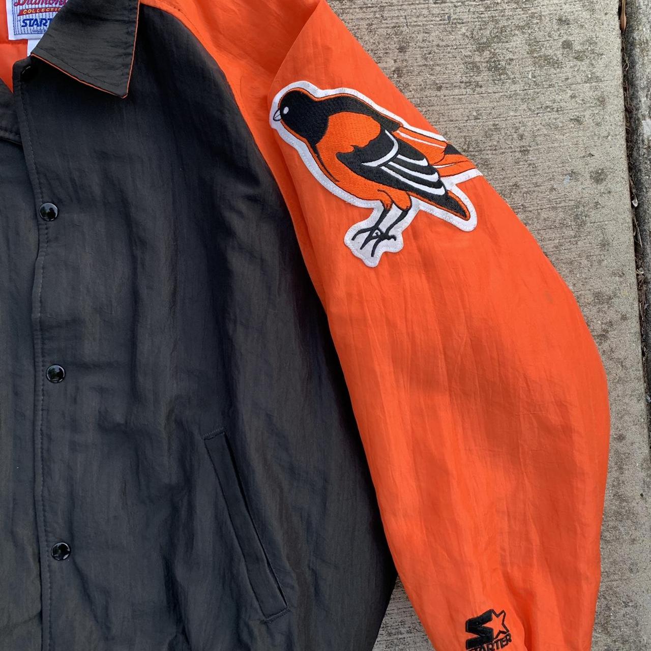 Vintage Starter MLB Baltimore Orioles Puffy Nylon - Depop