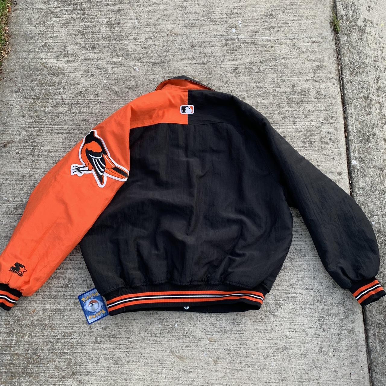 Vintage Starter MLB Baltimore Orioles Puffy Nylon - Depop