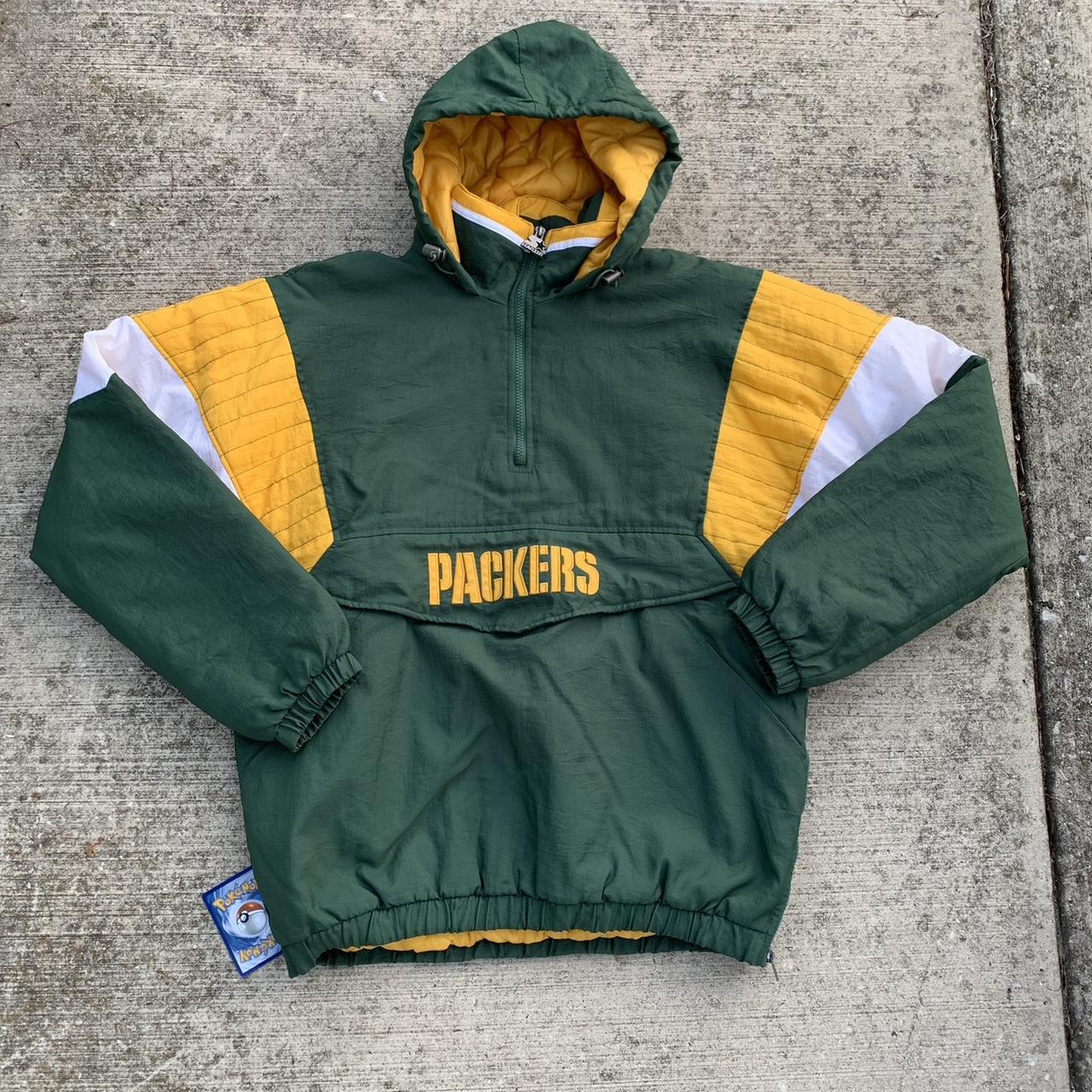 Vintage Green Bay Packers Starter Jacket Size Large 90s NFL Insulated