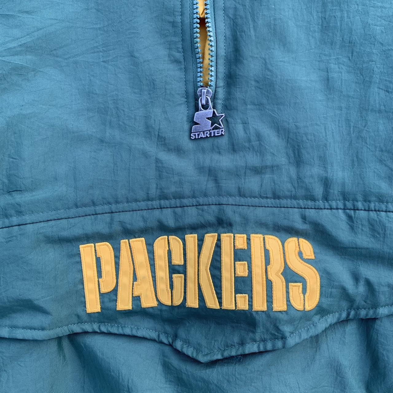 Vintage 90's Green Bay Packers Starter Jacket Green - Depop