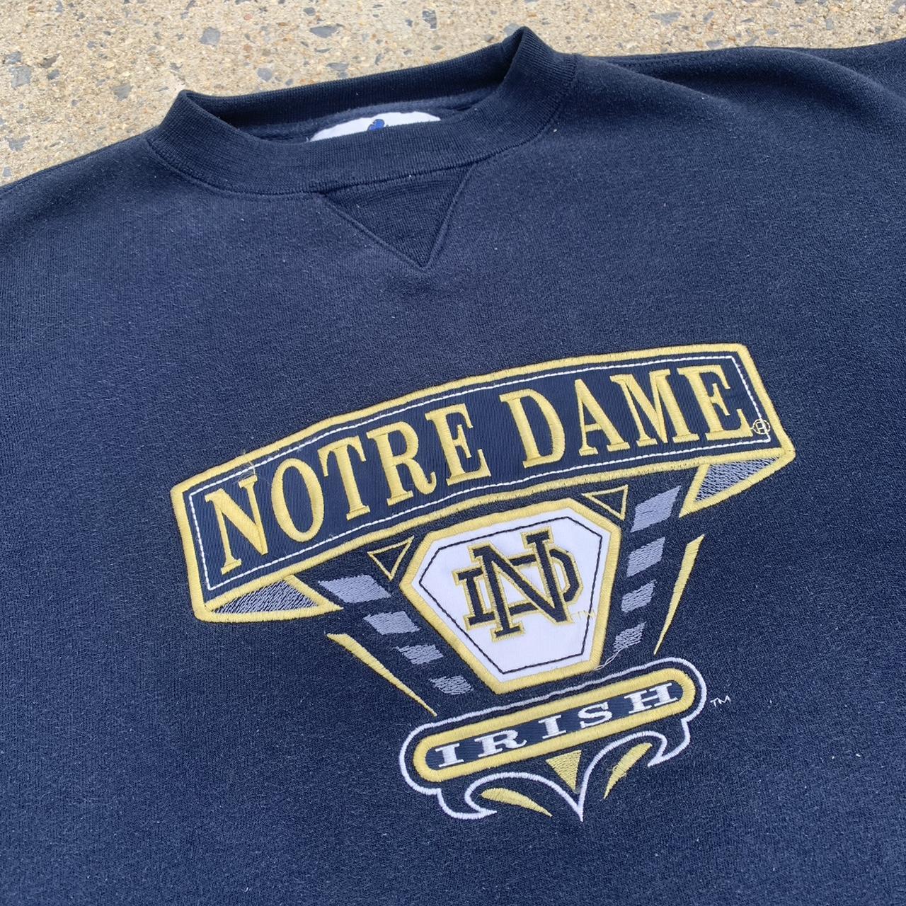 Notre dame best sale embroidered sweatshirt