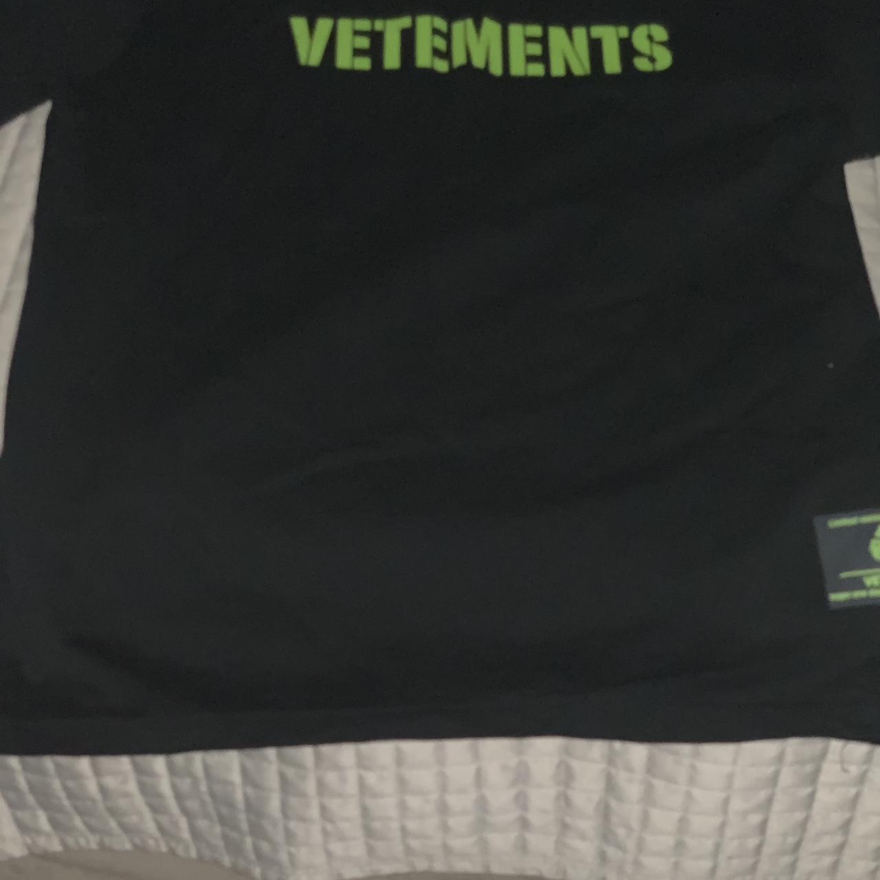 VETEMENTS cheapest fashion t-shirts in black size L