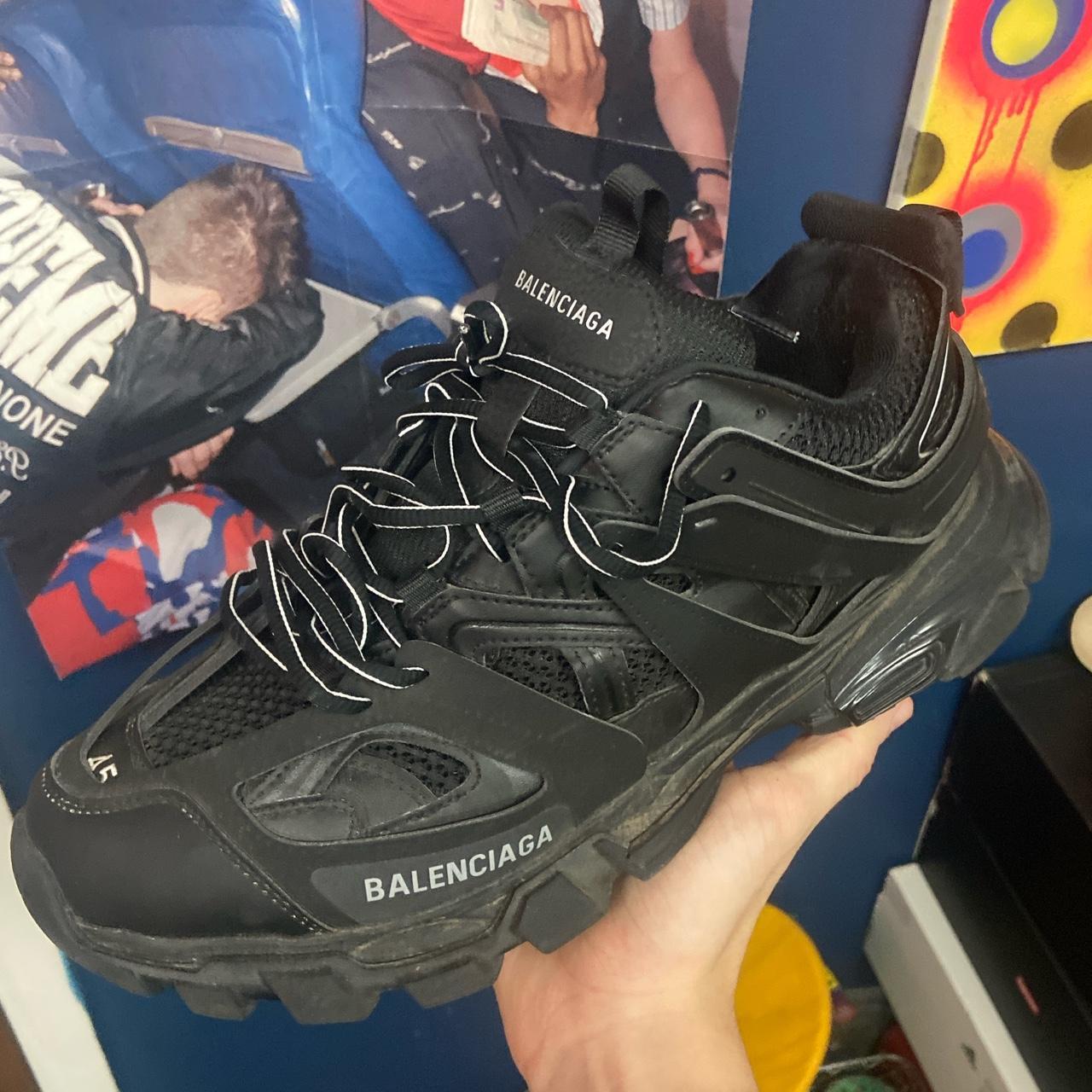 size 45 track balenciaga shoes worn w love - Depop