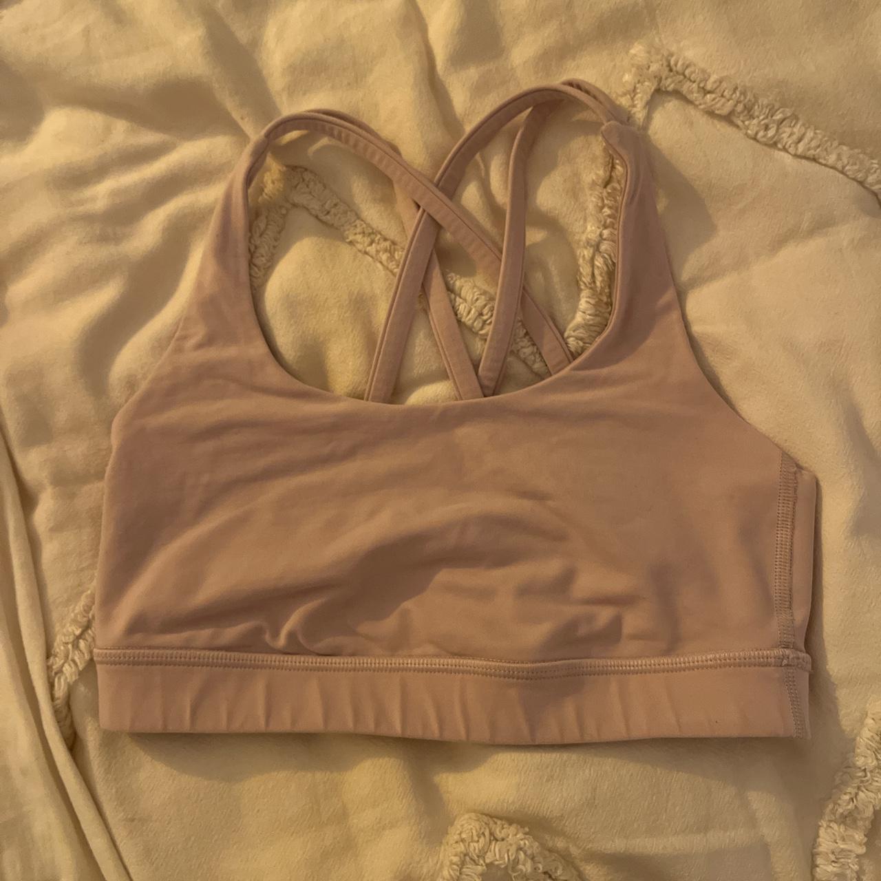 Lululemon Rise and Run Bra Neon Pink lululemon - Depop