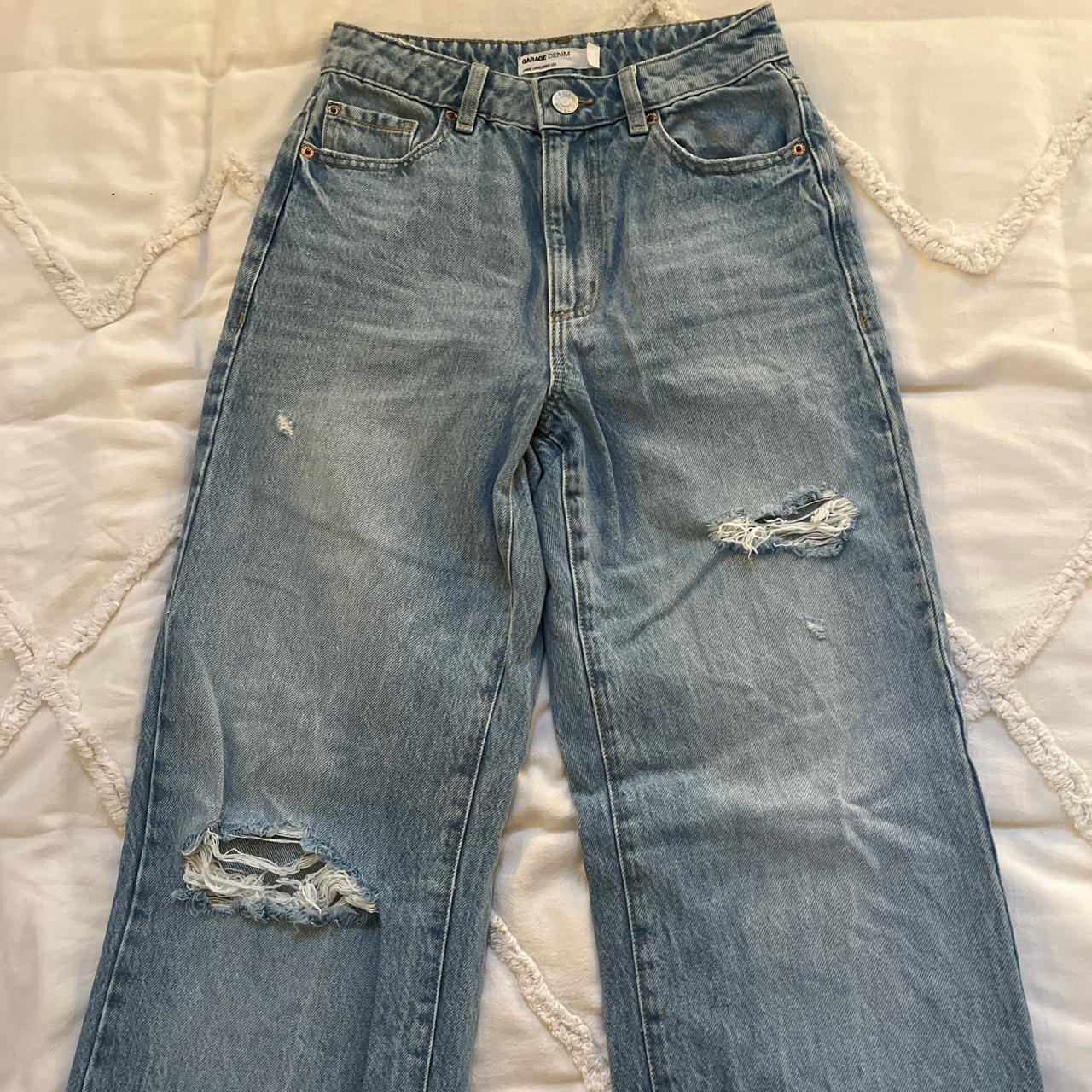 garage wide leg jeans - Depop