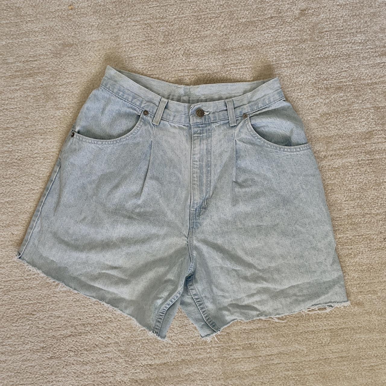 Loose fit denim shorts! Size 12, definitely a loose... - Depop