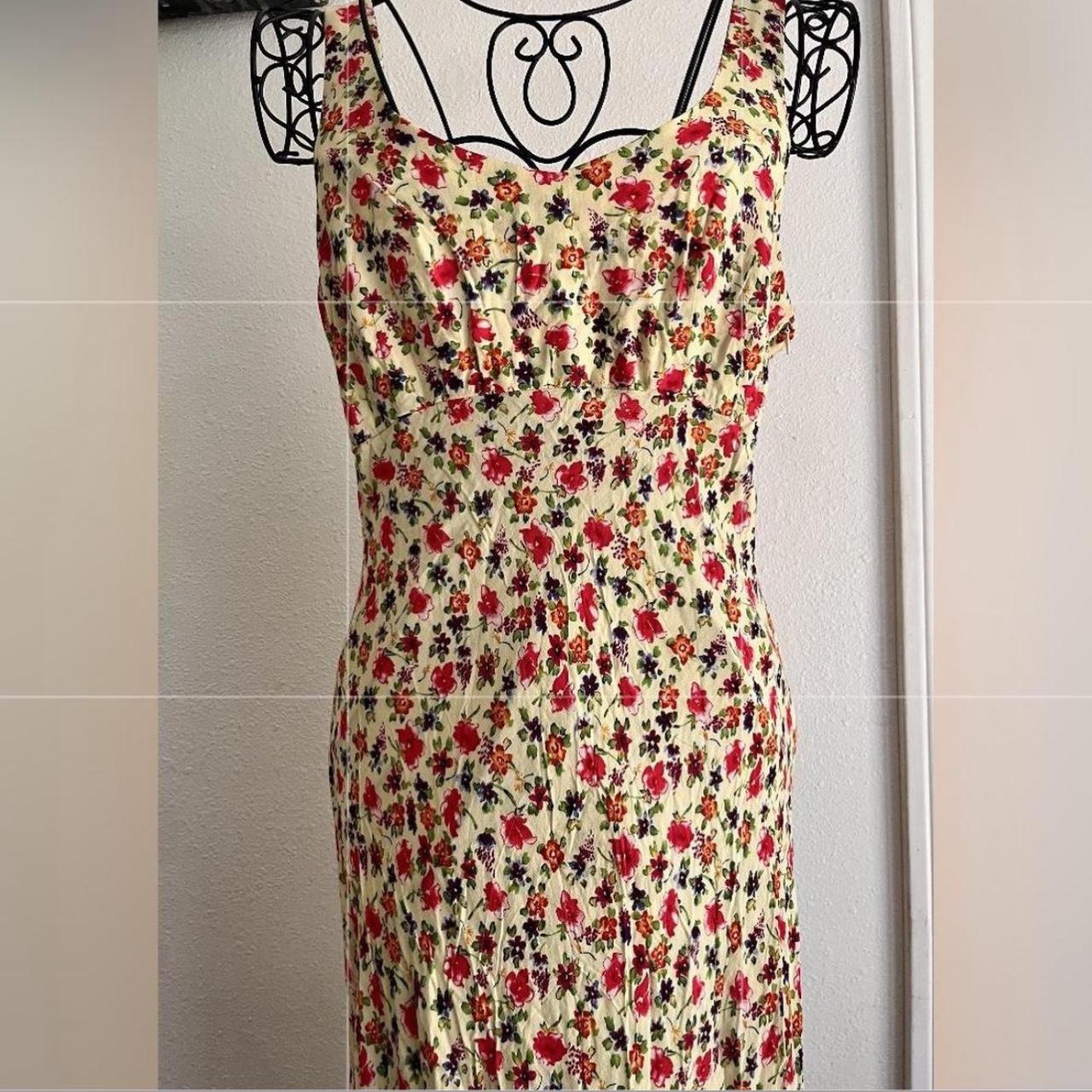 Rampage Women's Yellow and Red Dress Depop