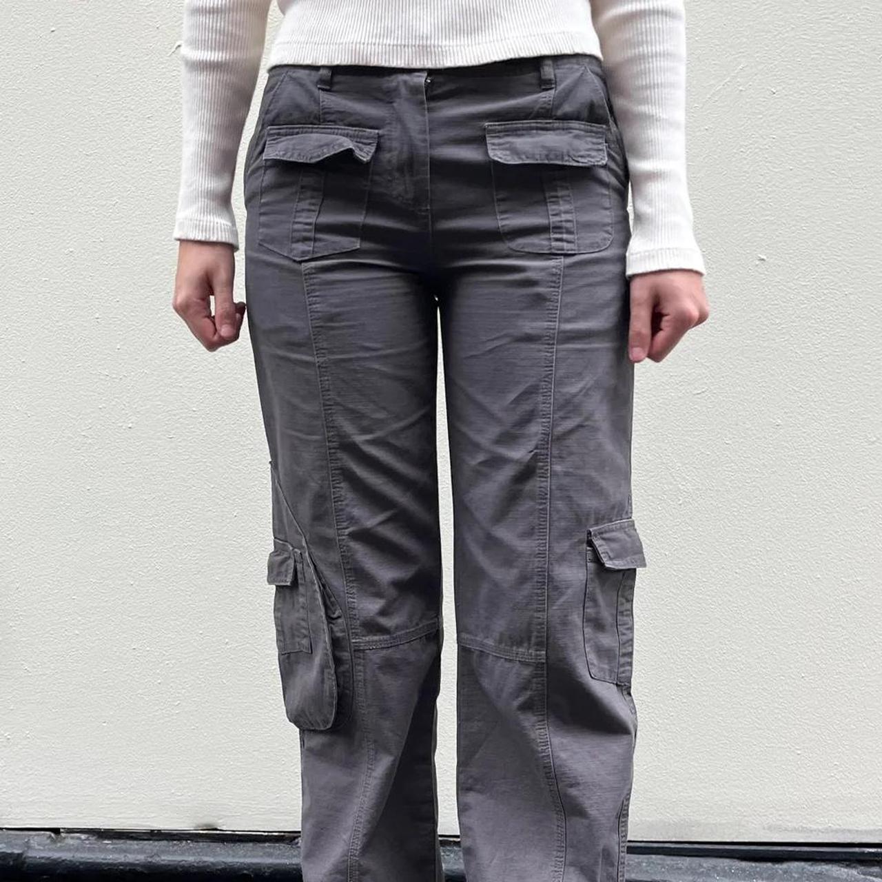 brandy melville cargo pants in dark grey