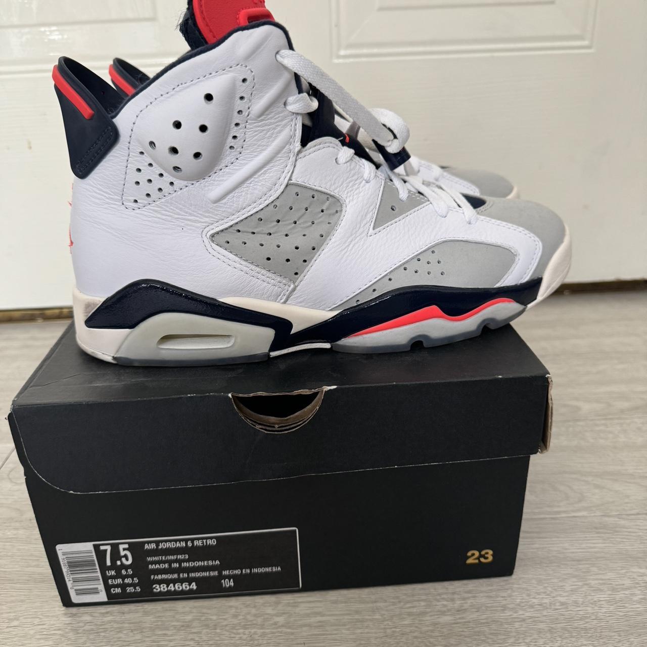 Air Jordan 6 White Infrared 23 Neutral Grey Sail. Depop