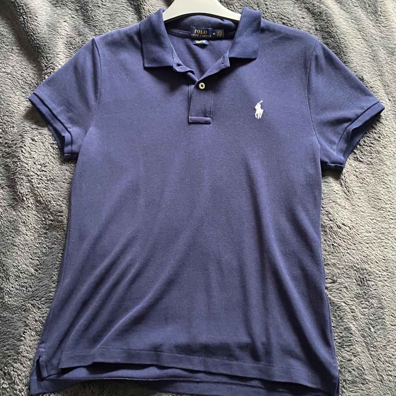 Polo Ralph Lauren Women's Navy and Blue Polo-shirts | Depop