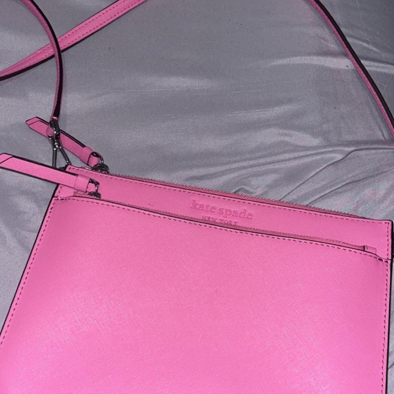Hot pink vinyl KATE SPADE tote bag This bag is in - Depop