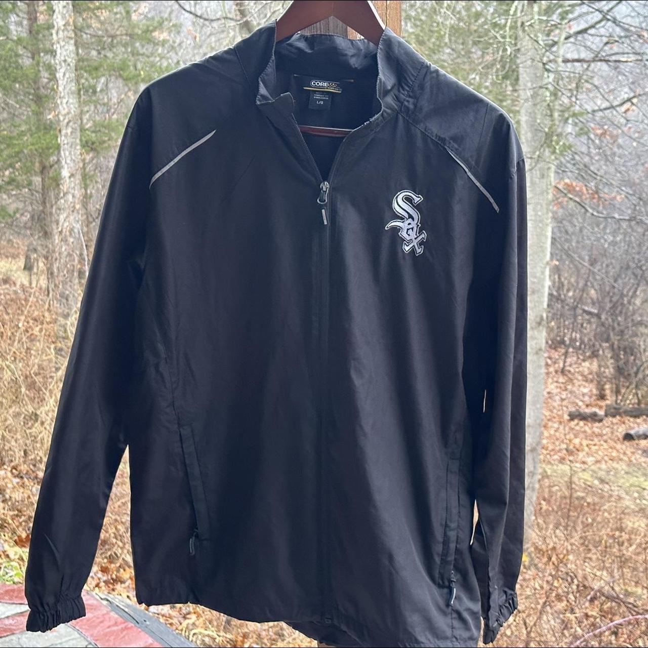 VINTAGE WHITE SOX VARSITY JACKET OPEN TO OFFERS - Depop