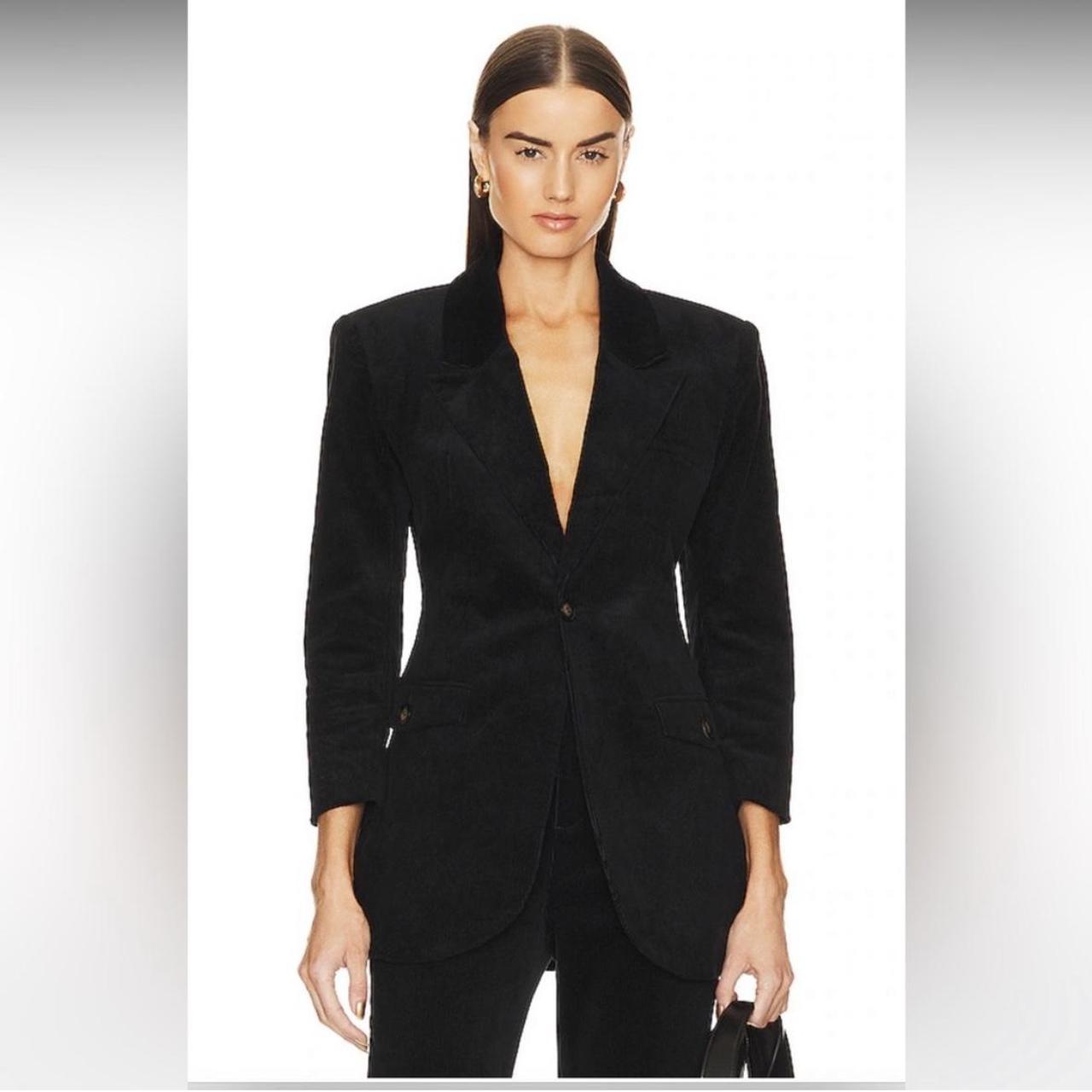 Black corduroy blazer womens hotsell