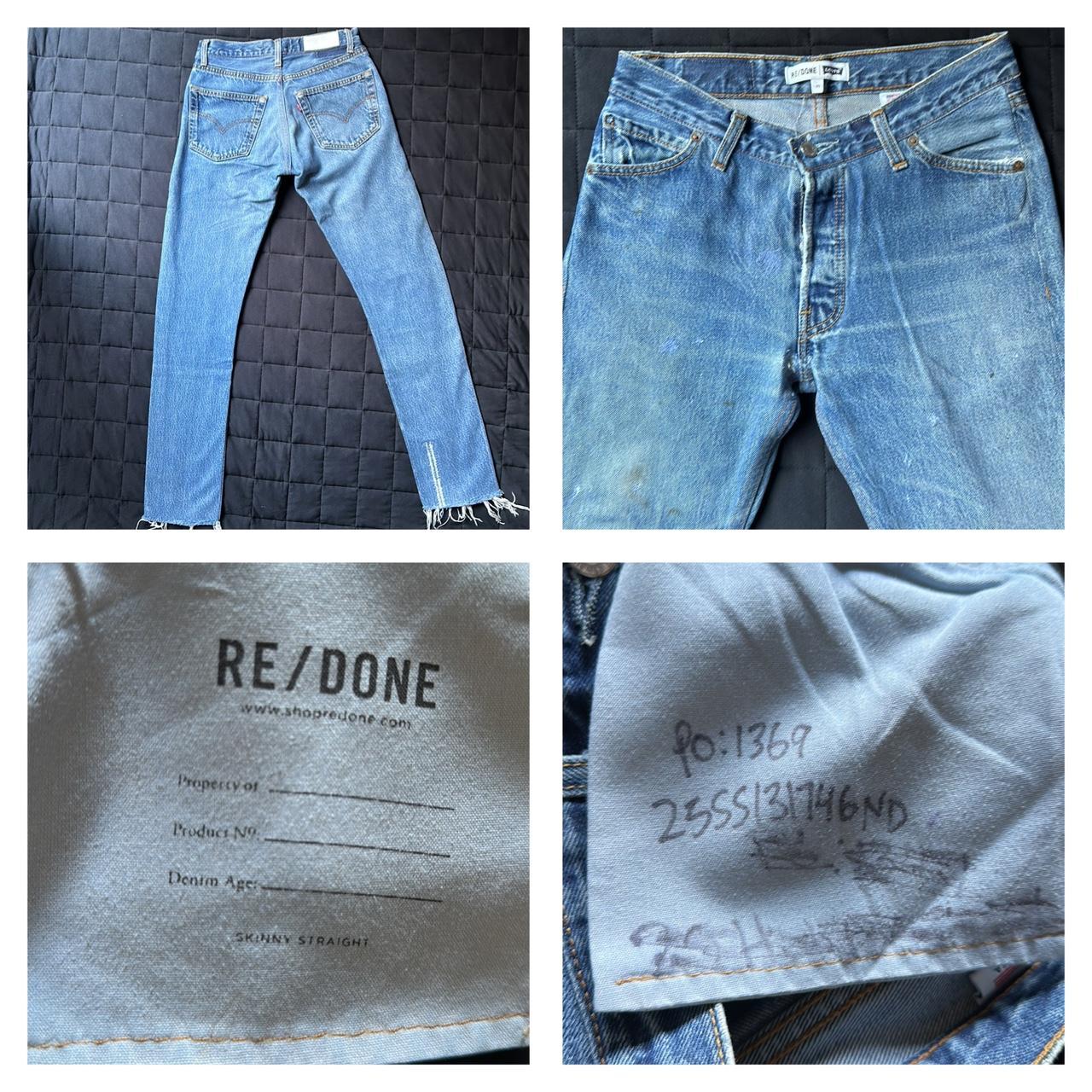 Re/Done Levi's Skinny Straight Denim Jeans Size 25 | Depop
