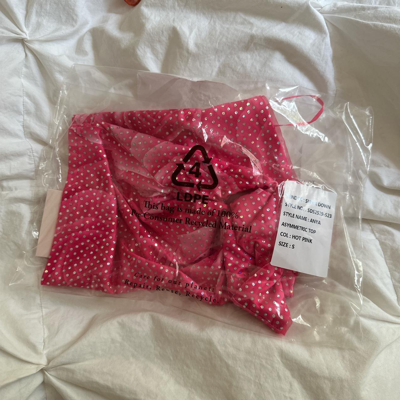 Superdown one shoulder sparkly top, brand new with... Depop