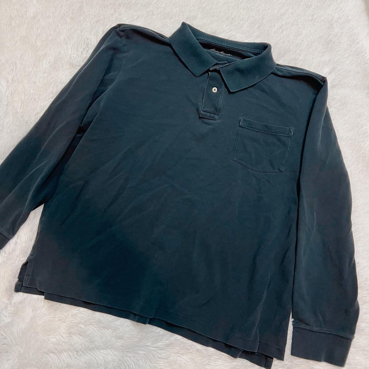 Eddie Bauer Men's Black Poloshirts Depop