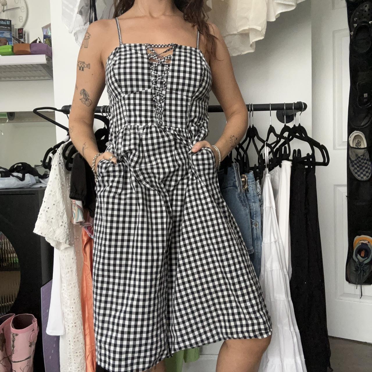 Express gingham dress hotsell