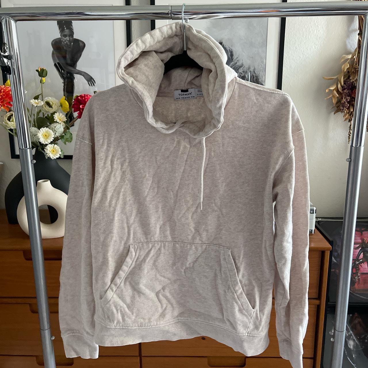 Topman hot sale beige hoodie