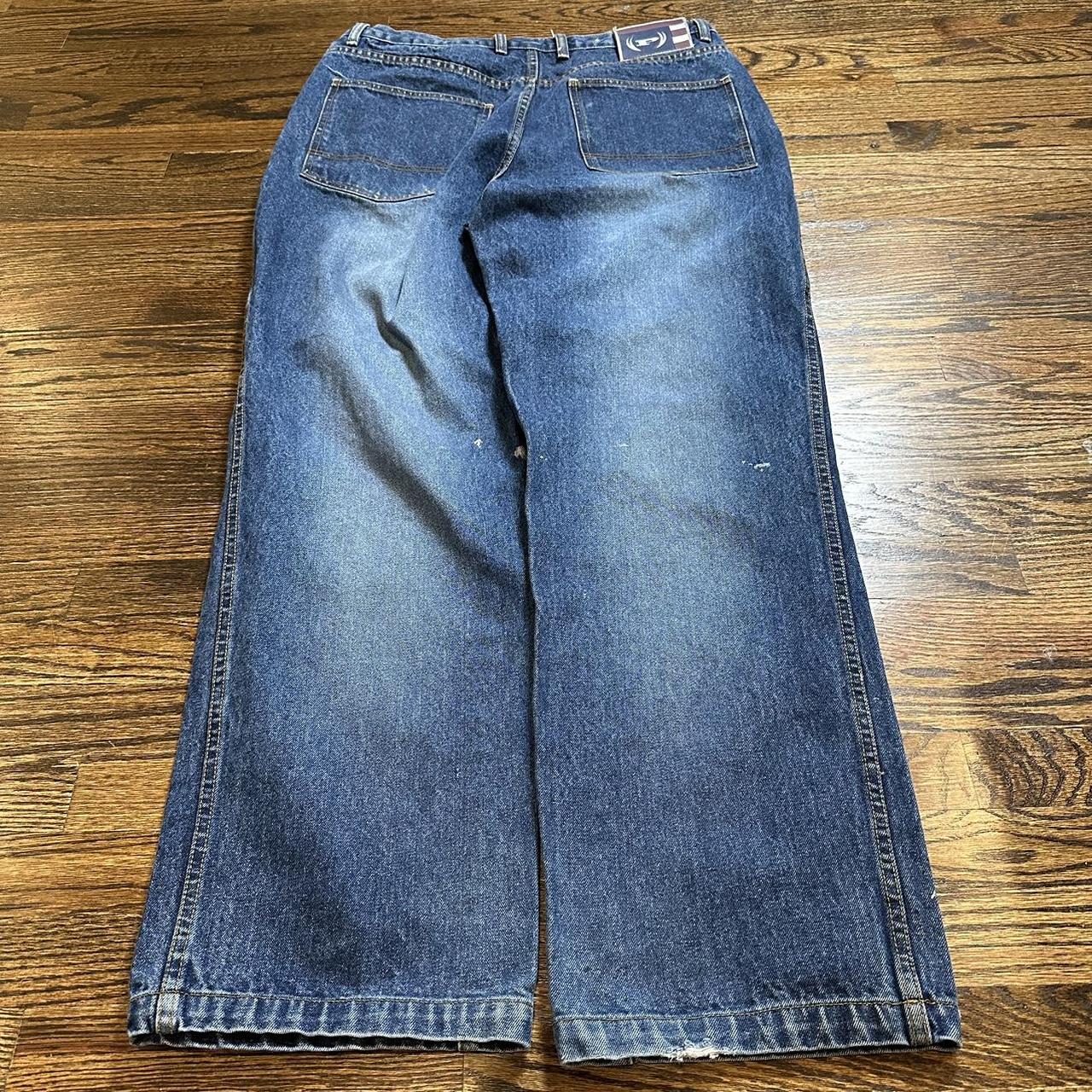 Vintage Phat Farm baggy skate jeans distressed... - Depop