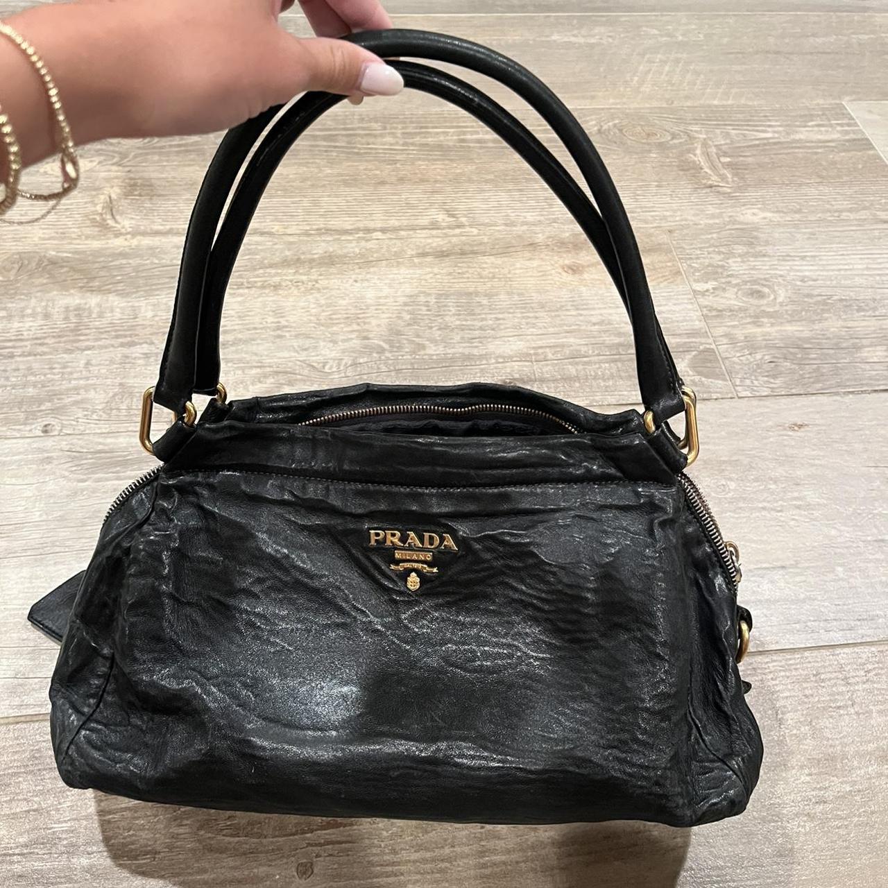 Authentic Prada bag (Black)- Good Condition- Comes - Depop