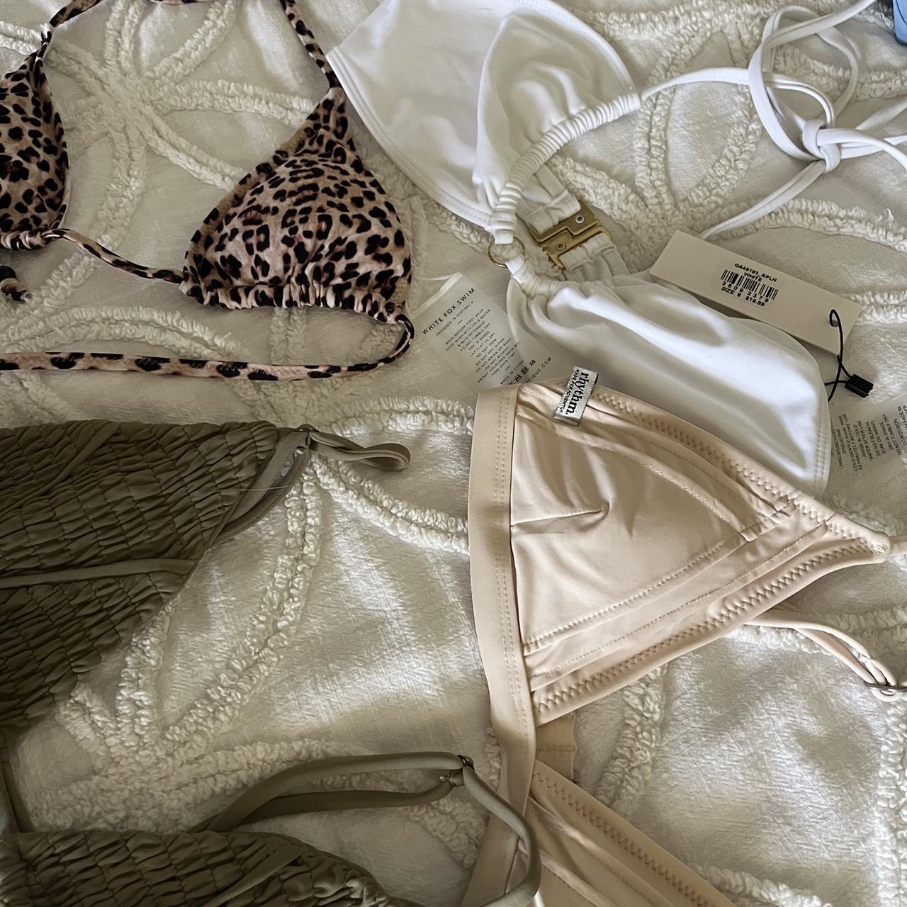 BIKINI TOPS $15 each - Glassons white halter tie... - Depop