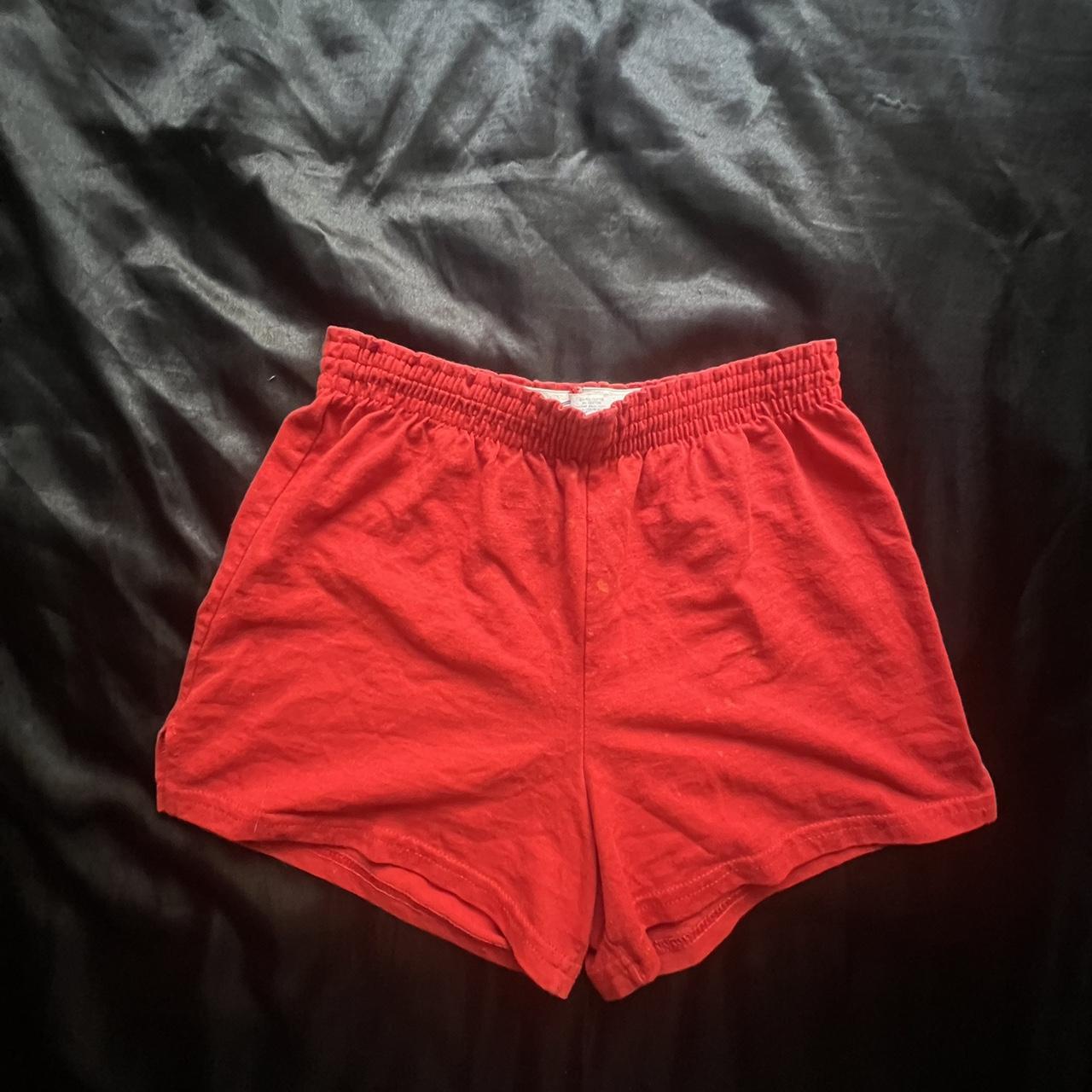 Soffe Women's Red Shorts | Depop