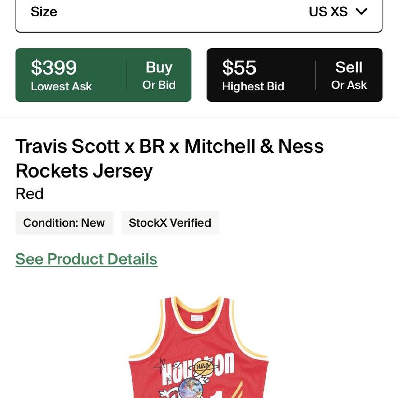 Travis Scott x BR x Mitchell & Ness Rockets black - Depop
