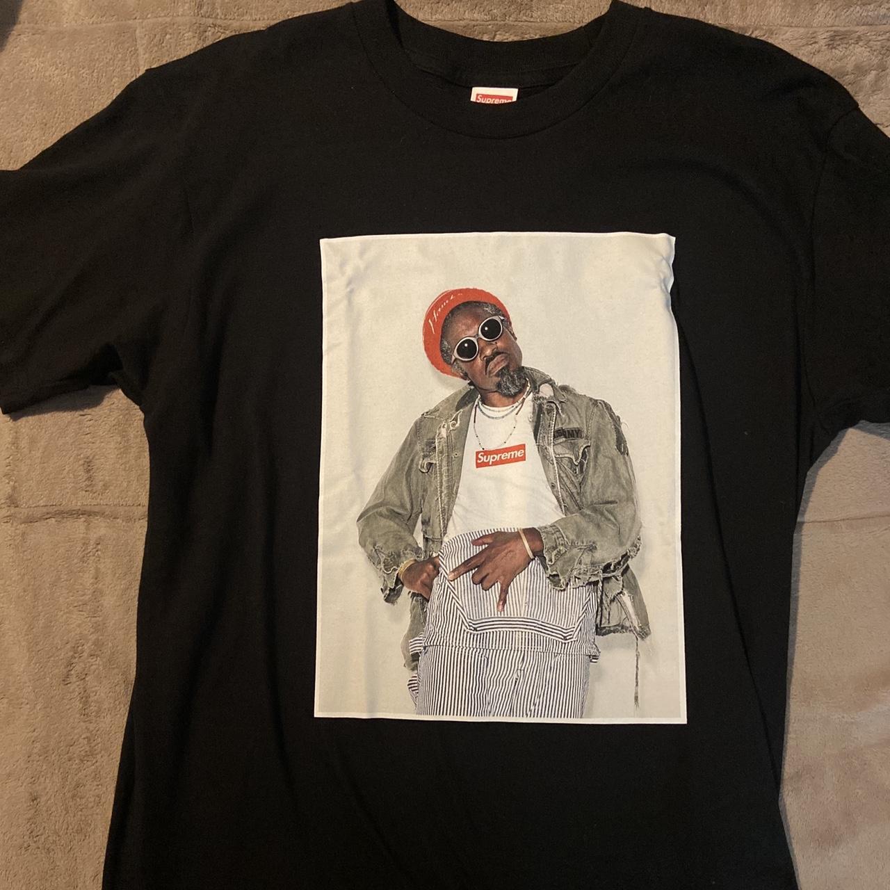 Supreme André 3000 photo tee worn once with no... - Depop