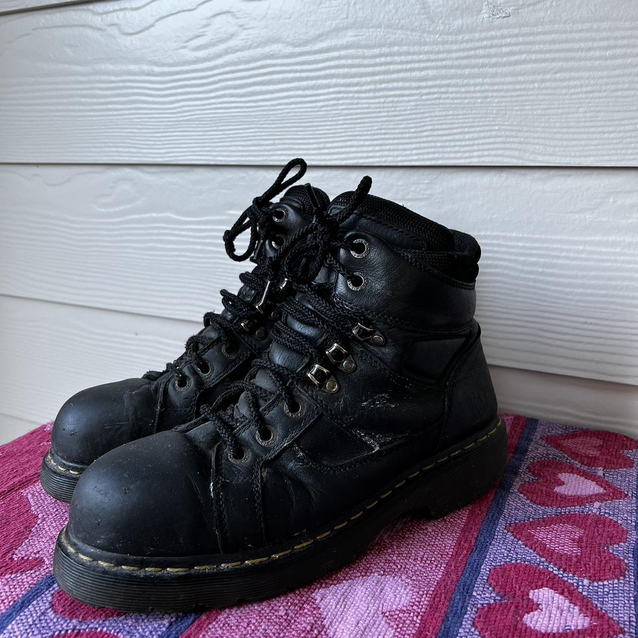 Dr. Marten's Steel Toe Leather Work Boots - Signs of... - Depop