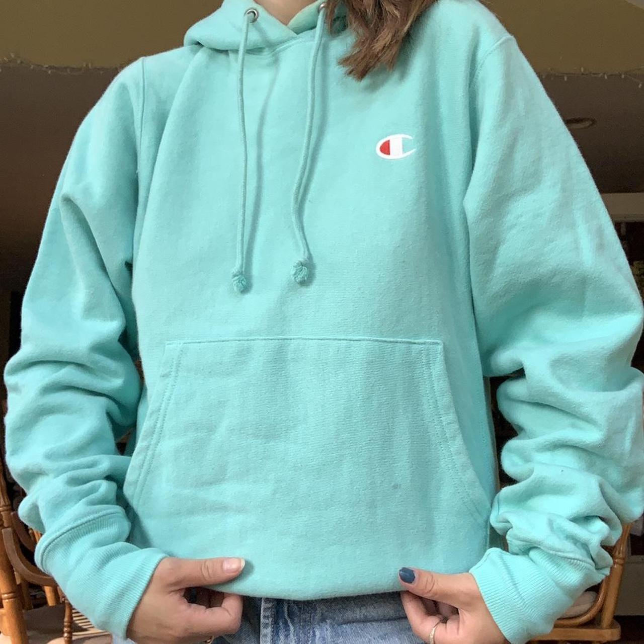 Sea green sale champion hoodie