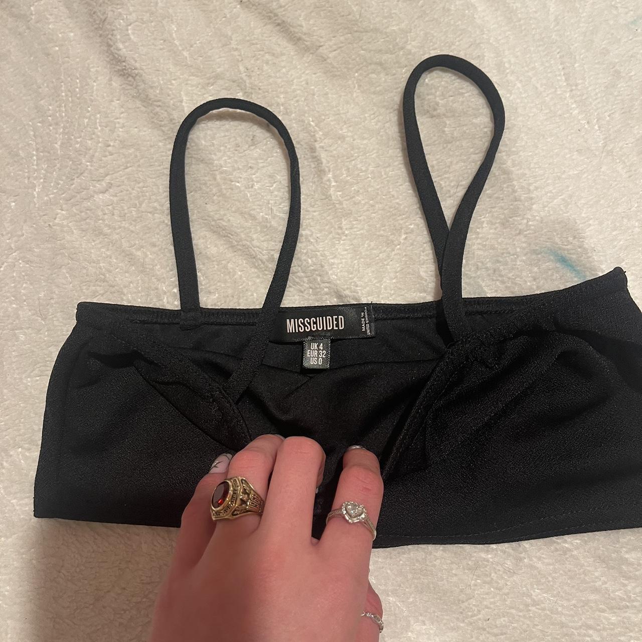 Missguided Women S Black Crop Top Depop