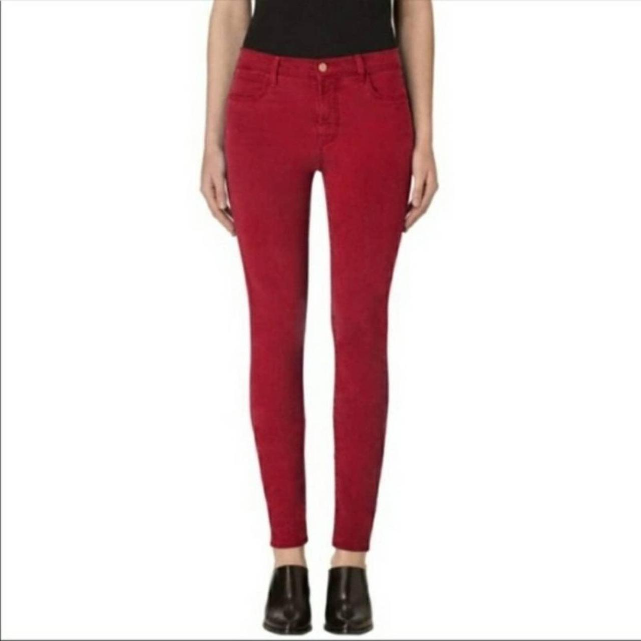 J Brand Women's Red Jeans | Depop