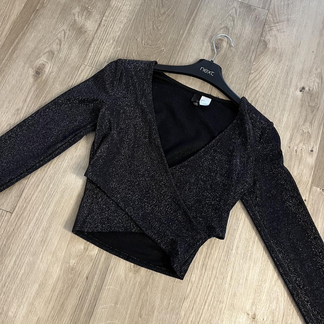 h&m sparkly top