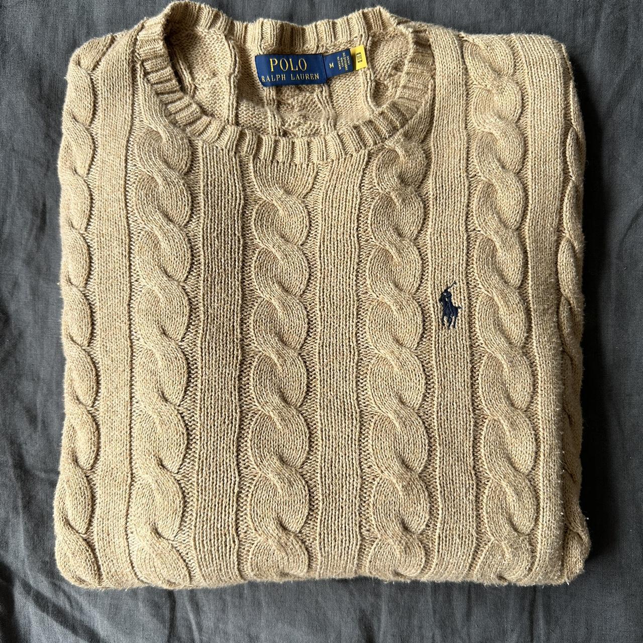 Polo ralph lauren knitted beige sweater. #polo... - Depop