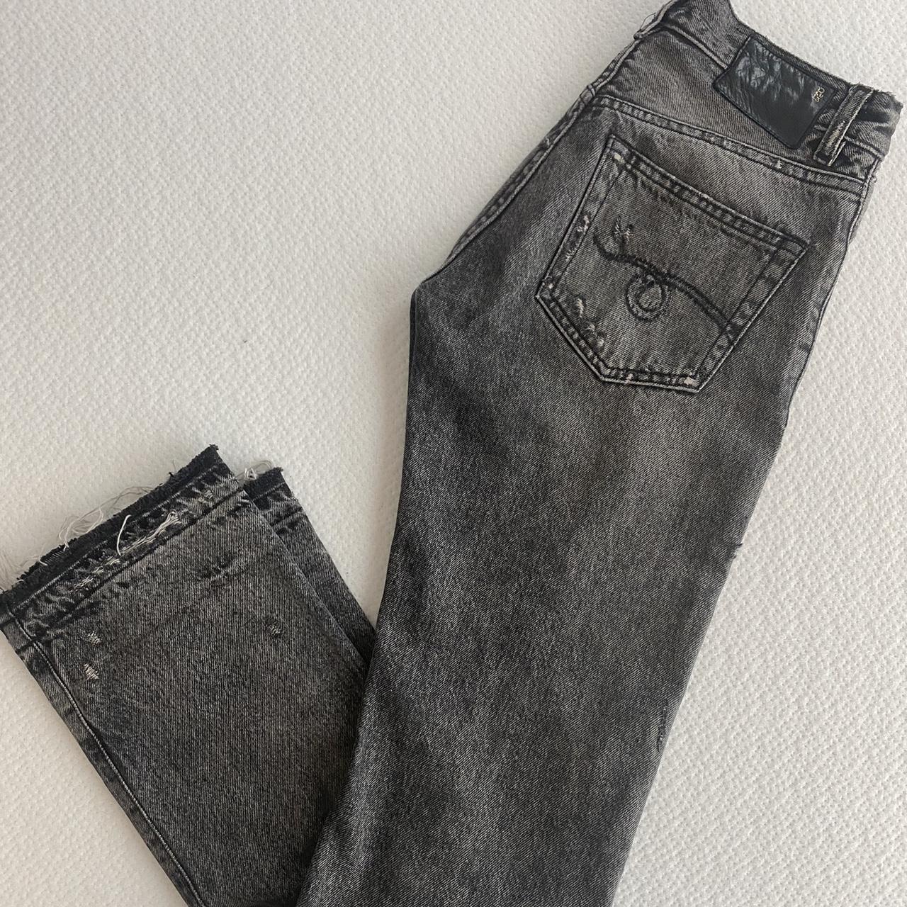 Vintage R13 Grey Wash Distressed Denim Jeans I love Depop