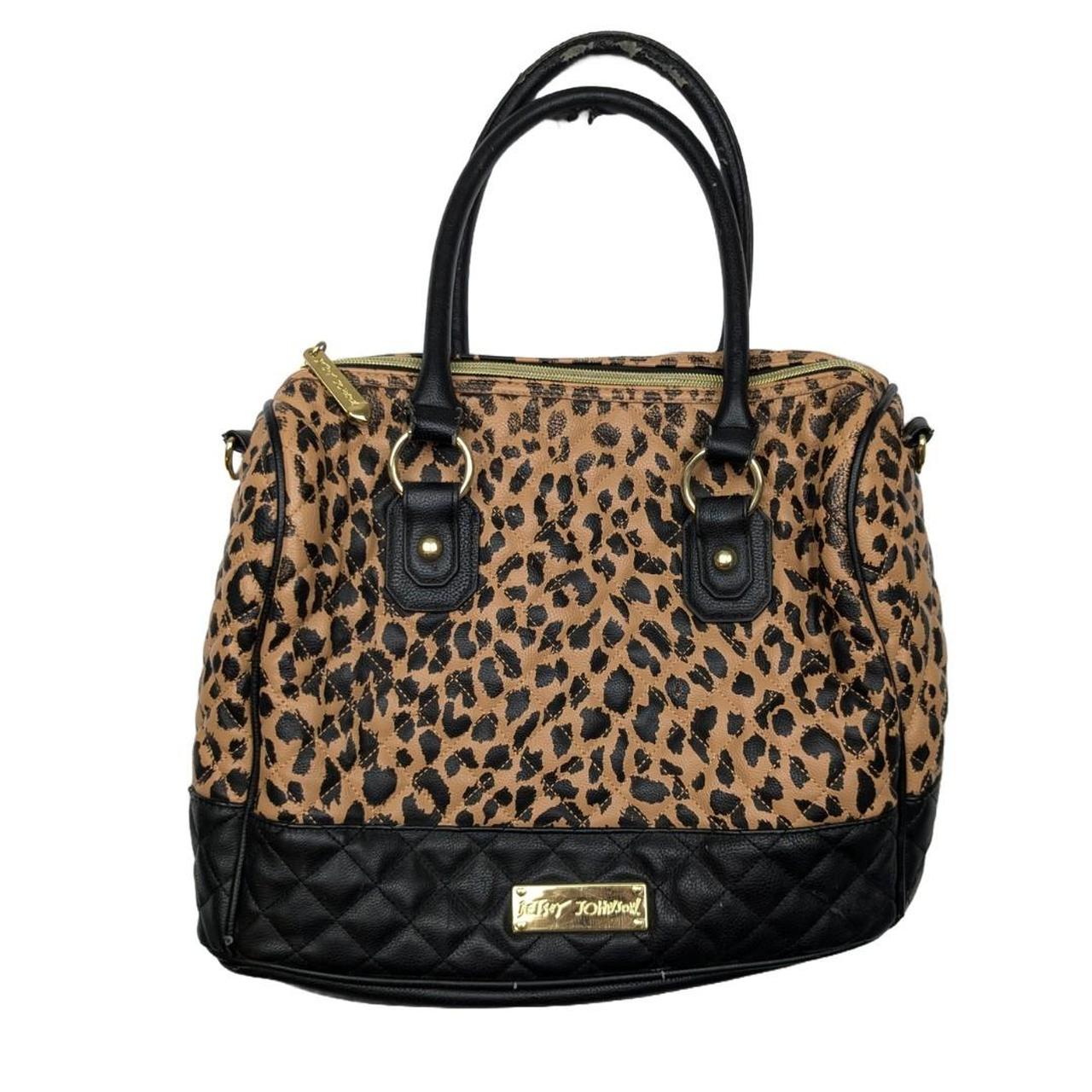 Betsey johnson cheetah print purse online