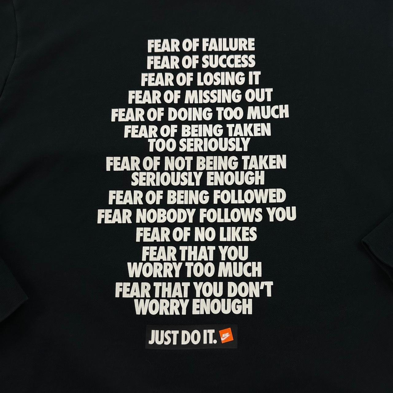 Nike fear of failure on sale sweatshirt