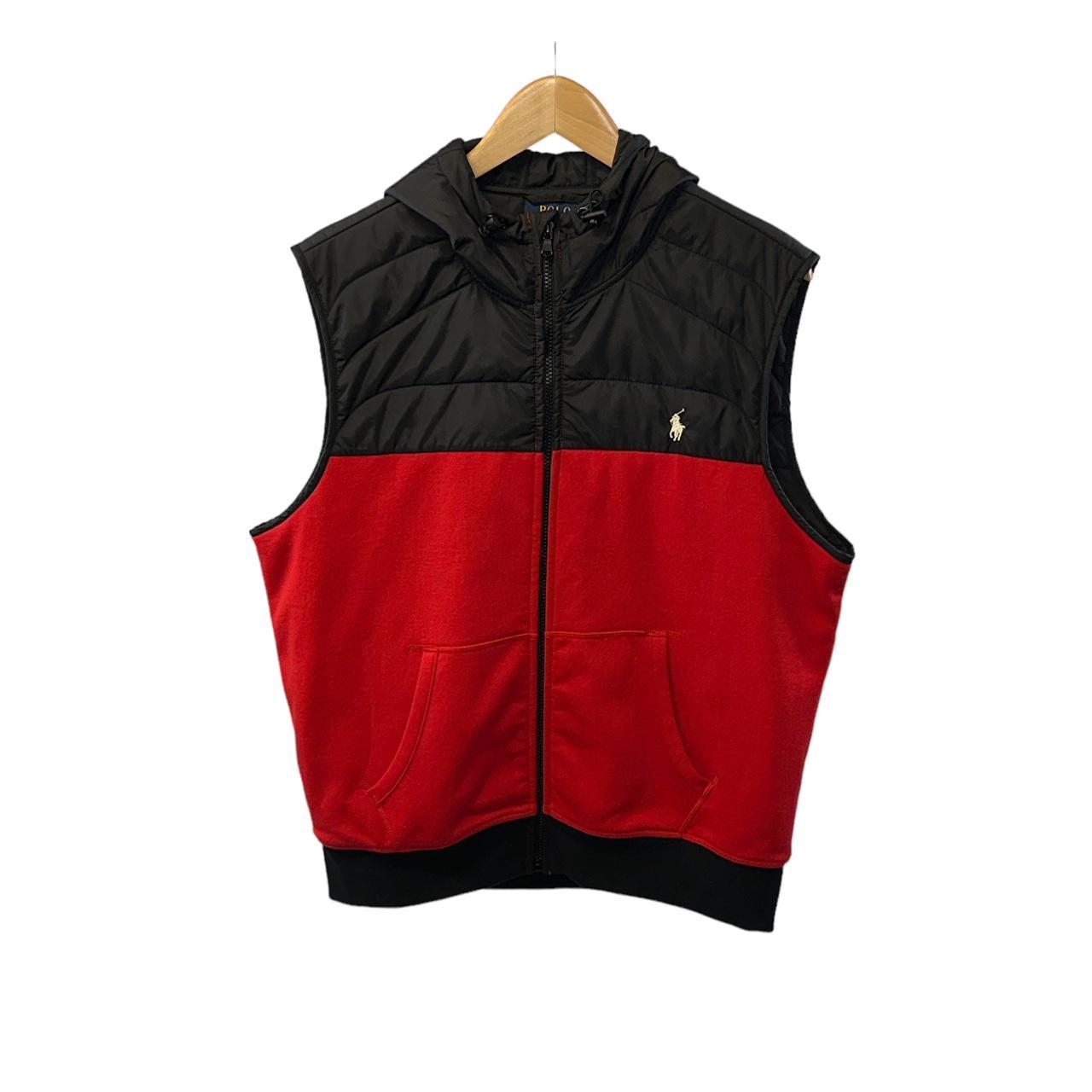 Polo vest with clearance hoodie