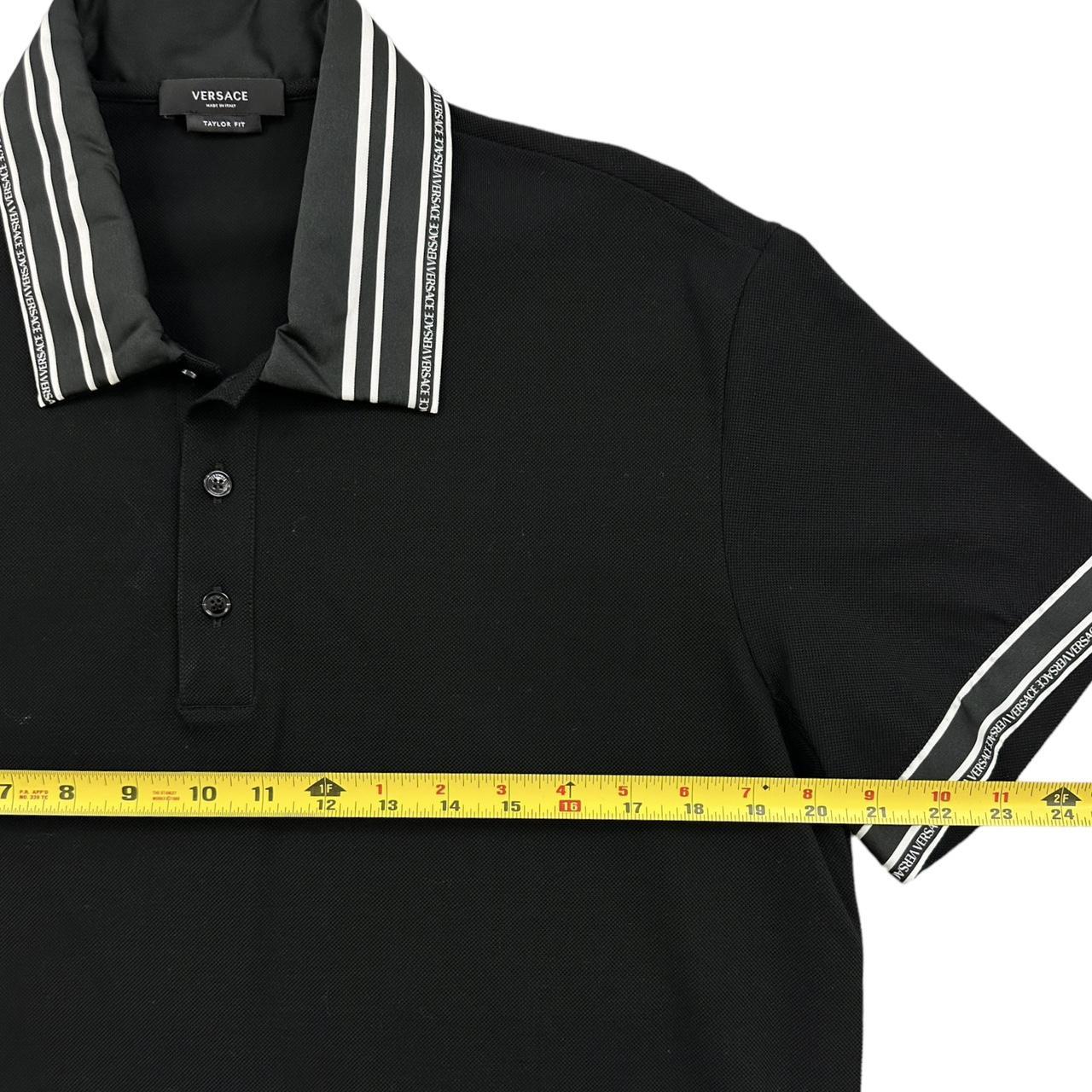 versace polo black and white
