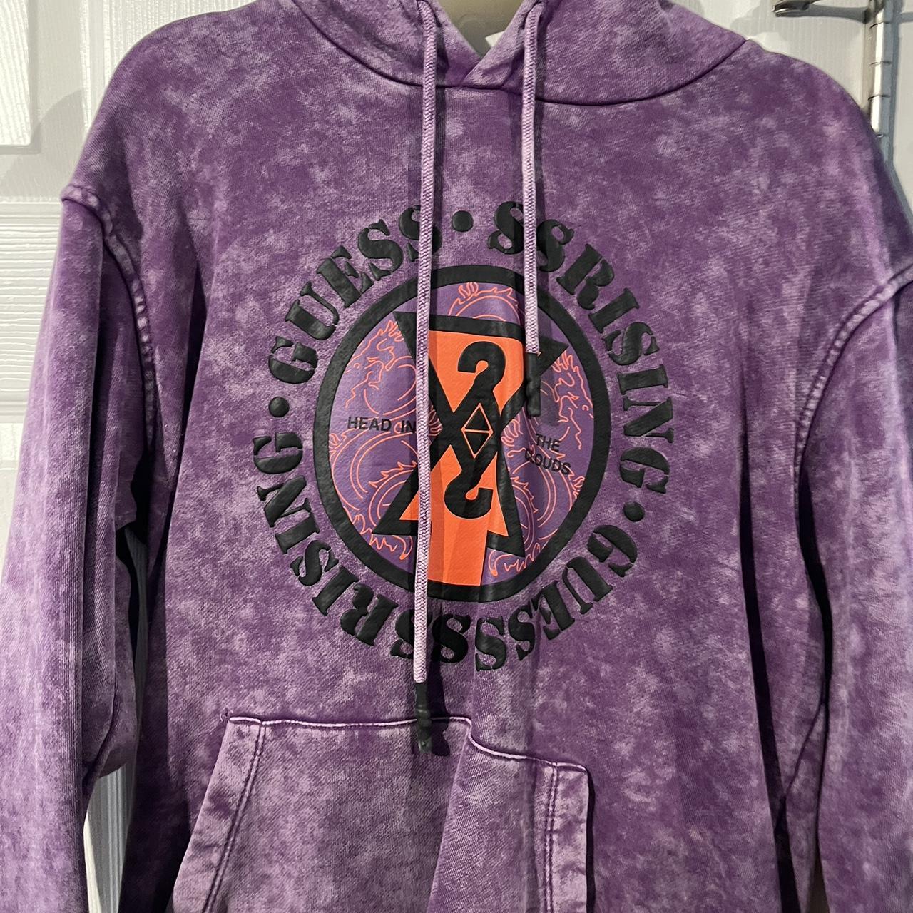 GUESS x 88RISING hoodie Small Purple Like new Depop