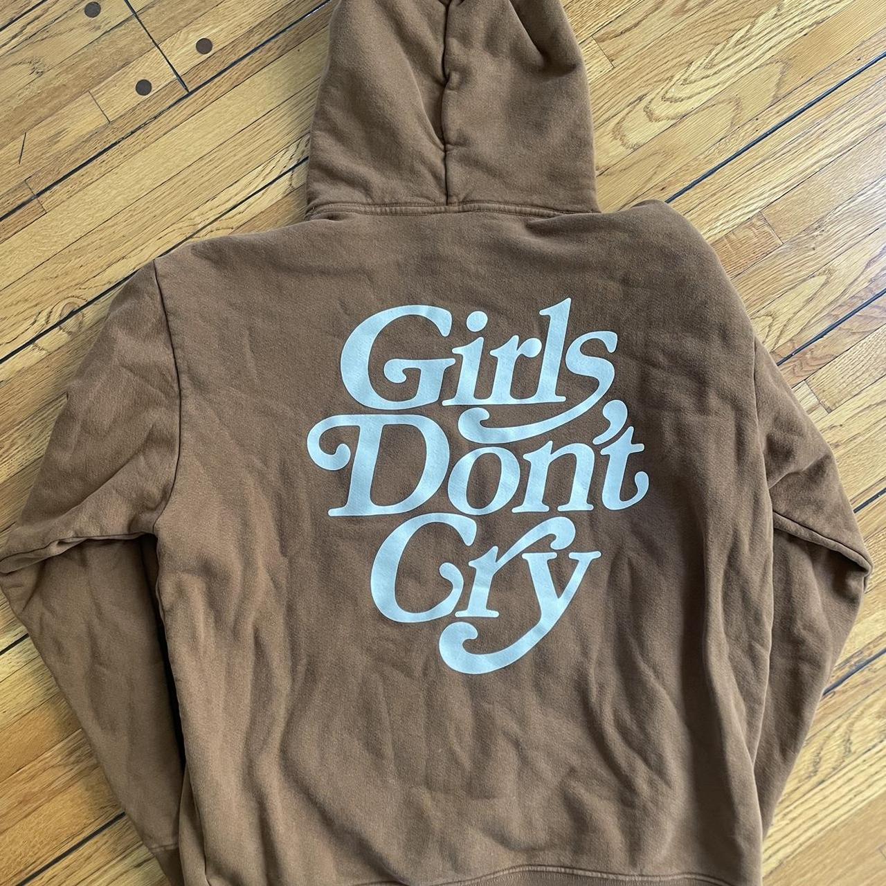 Girls Don't Cry Hoodie M Cotton Brown Used | eBay