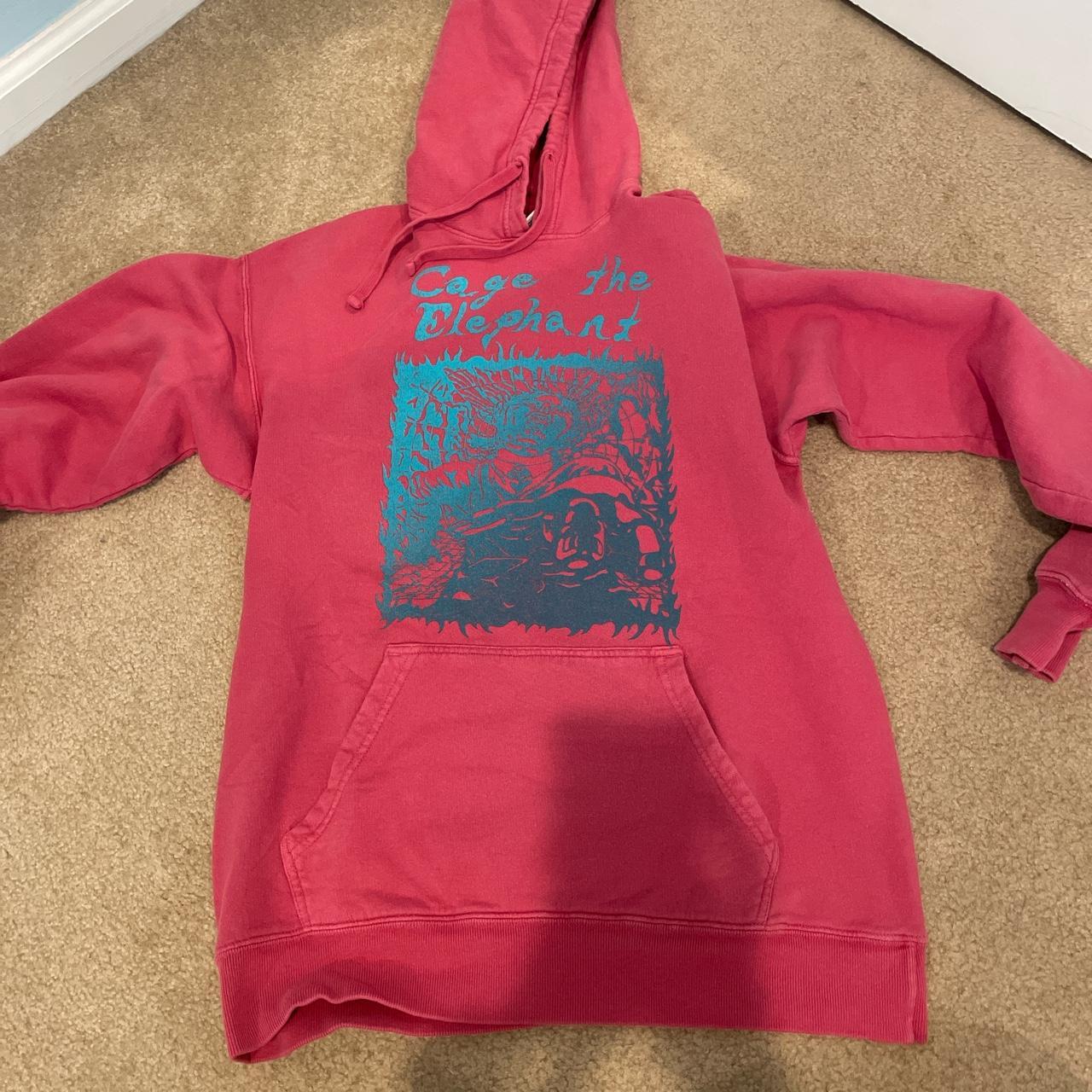 cage the elephant pink sweatshirt size S official Depop